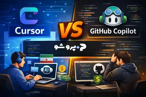 Cursor یا GitHub Copilot؟ مقایسه کامل برای برنامه‌نویسان ایرانی (۲۰۲۵)
