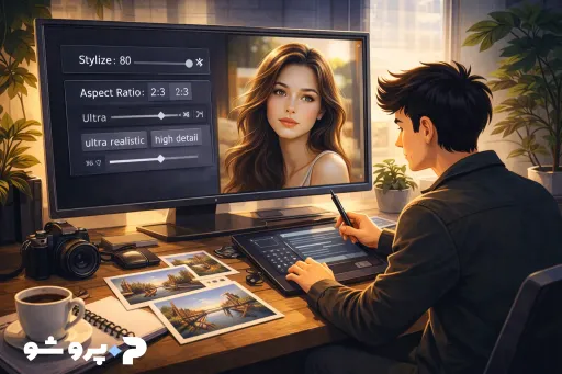 چطور با Midjourney تصاویر واقعی‌تر بسازیم؟ (تنظیمات، پرامپت و مثال)