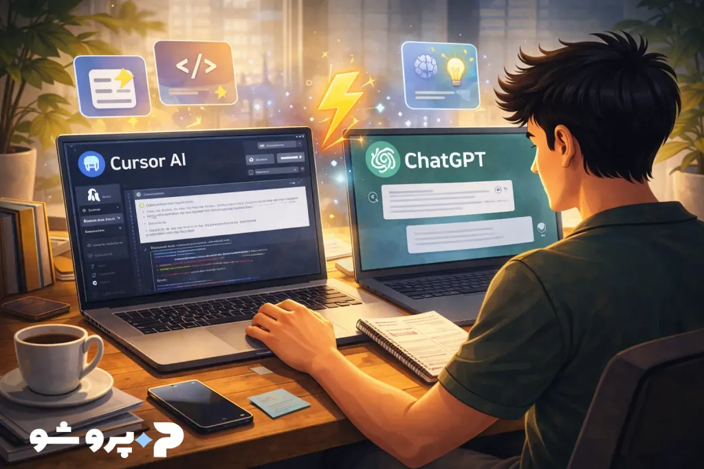 Cursor AI بهتر است یا ChatGPT برای برنامه‌نویس‌ها؟ مقایسه واقعی کاربردها